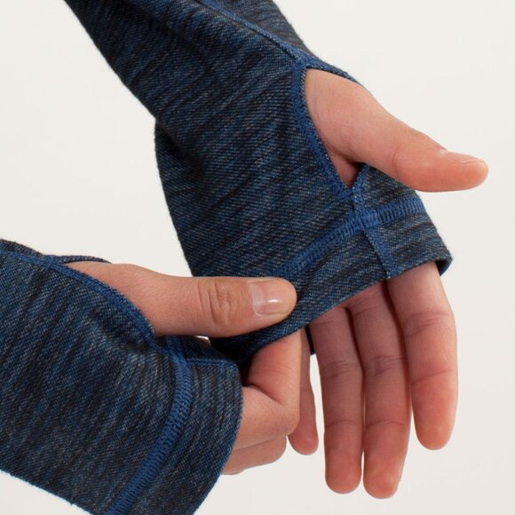 Lululemon Forme Jacket Reversible Slub Denim Limitless Blue / Black - Picture 3 of 4